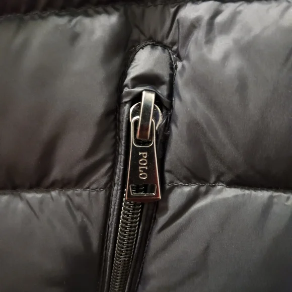 RALPH LAUREN BLACK VEST RIPPED - Picture 8 of 10